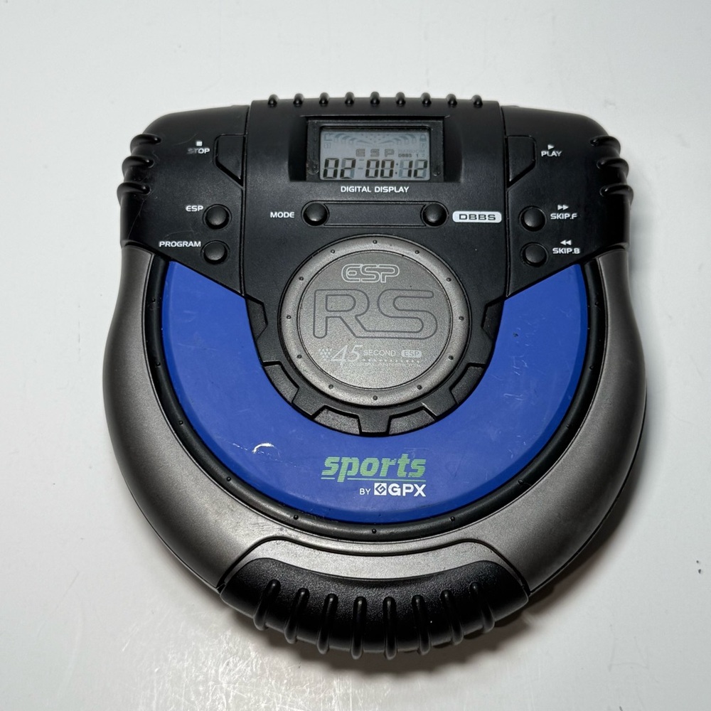 Sports By GPX Portable CD CD-R Player Model: C3980RSYEL Preowned Tested Working!